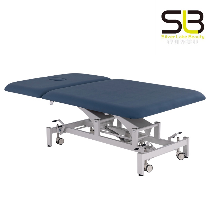 Wide Stationary Professional Massage Table with Backrest