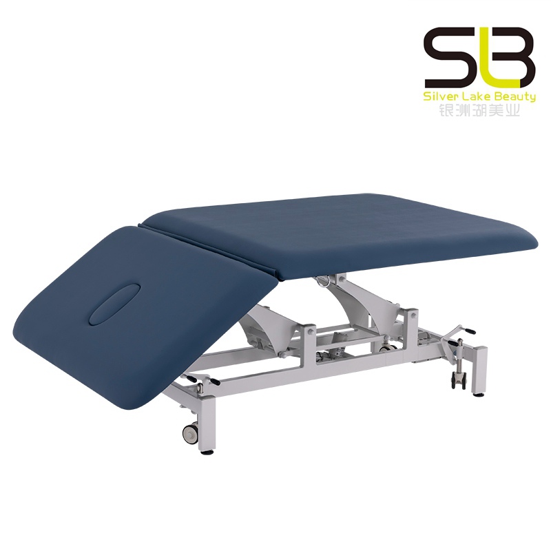 Wide Stationary Professional Massage Table with Backrest