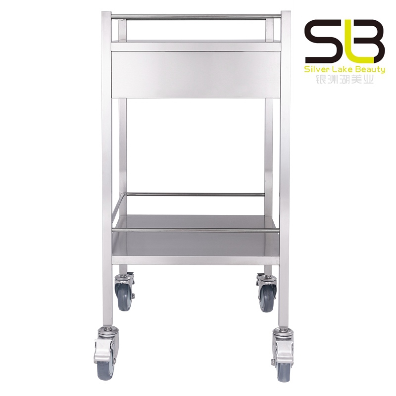 Stainless Steel Medical Cart with One Drawer