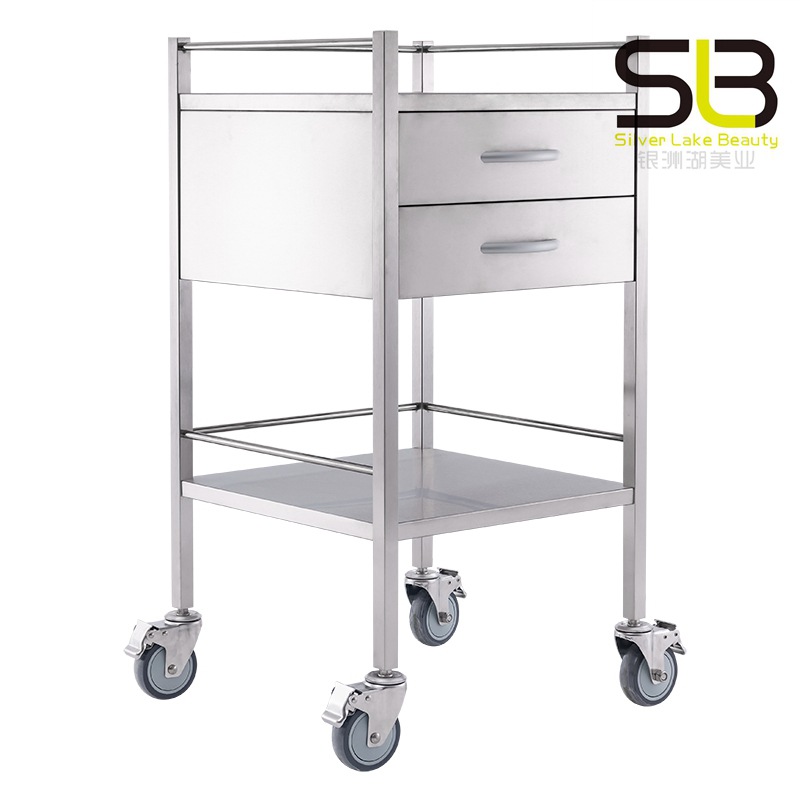 Stainless Steel Lockable Medical Trolley