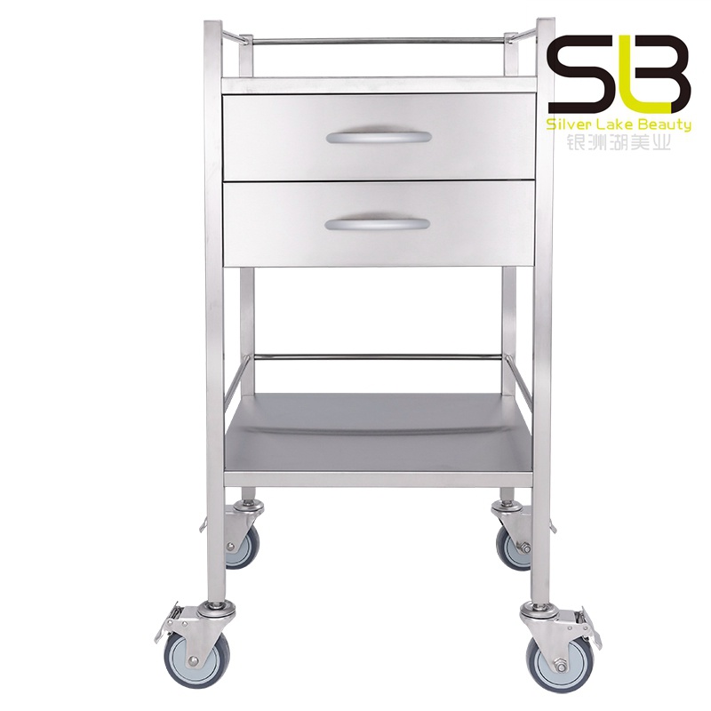 Stainless Steel Lockable Medical Trolley