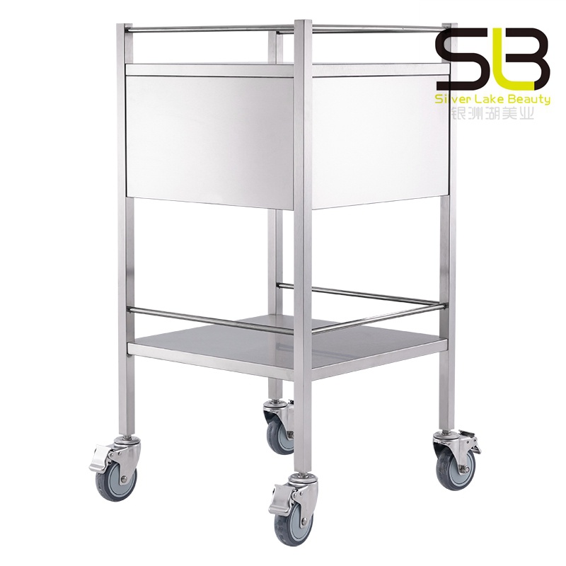 Stainless Steel Lockable Medical Trolley