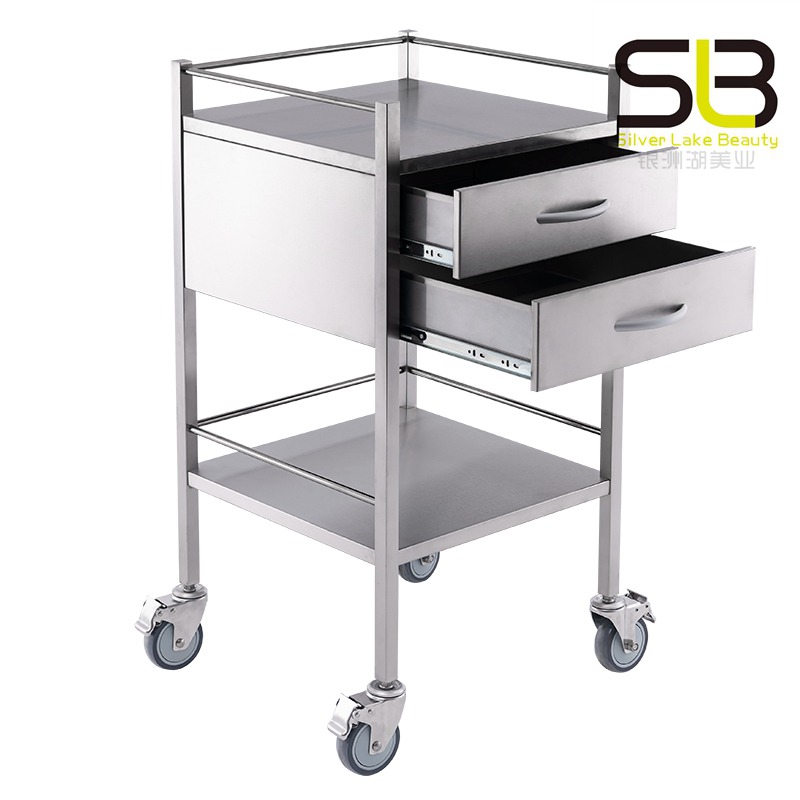 Stainless Steel Lockable Medical Trolley