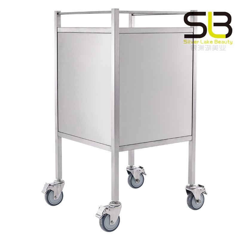 Stainless Steel Medicine Trolley With Drawers