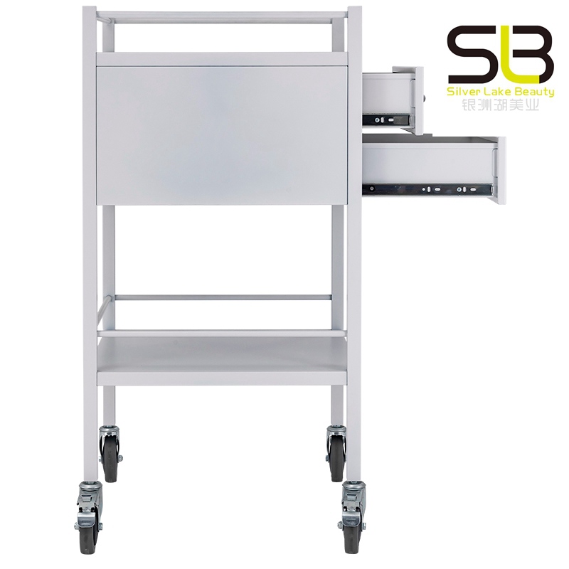 Mobile Salon Trolley Cart with 2 Drawers