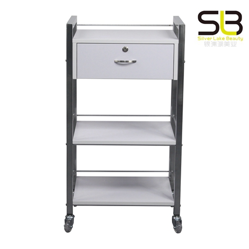 Beauty Trolley with One Lockable Drawer