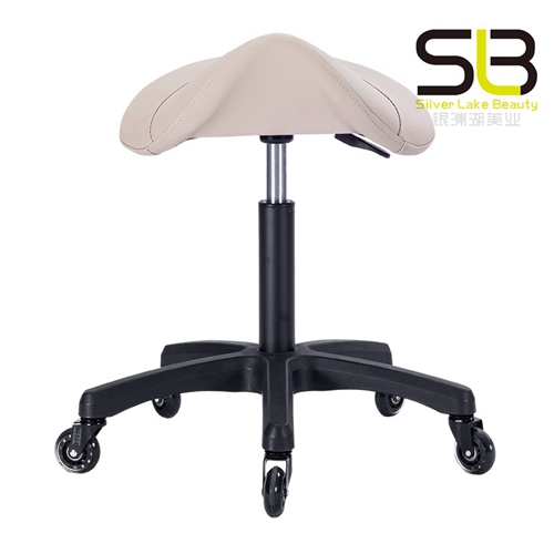 Saddle Chair Adjustable Rolling Stool With Wheels