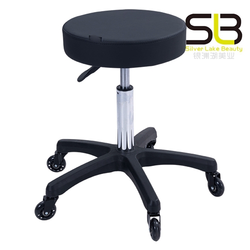 Height Adjustment Round Swivel Rolling Stool 