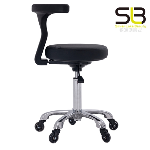 Makeup Bar Stool Hair Stylist Beauty Salon Chair with Back