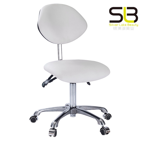 Hydraulic Stool Chair Round Adjustable Stool with Back