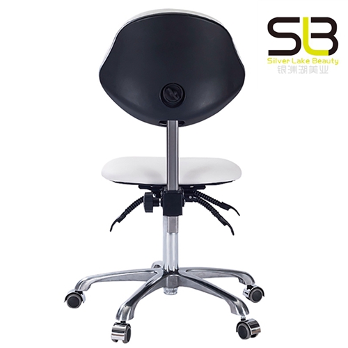 Hydraulic Stool Chair Round Adjustable Stool with Back