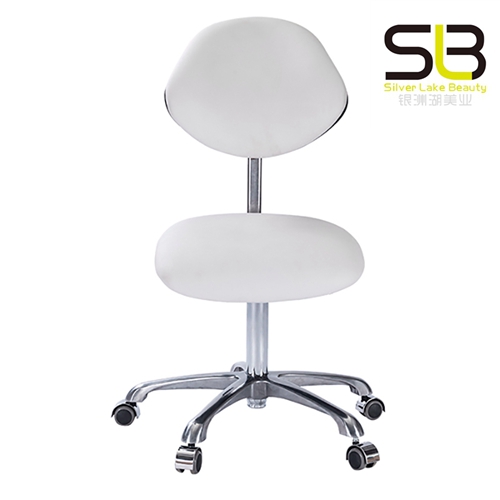 Hydraulic Stool Chair Round Adjustable Stool with Back