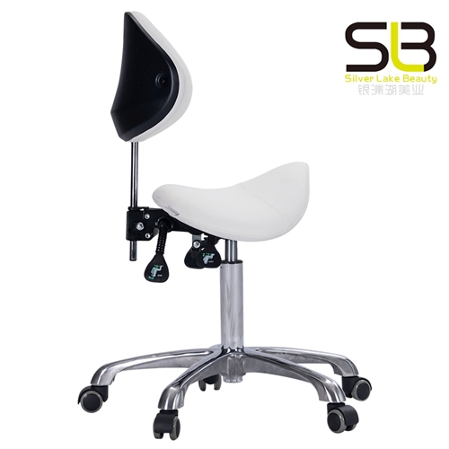 PU Leather Spa Salon Stool Swivel Barber Work Stool