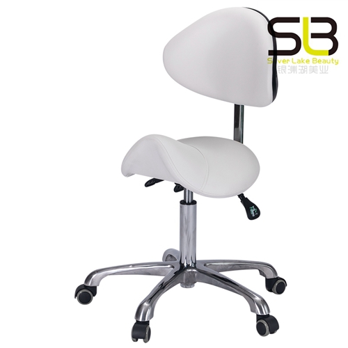 PU Leather Spa Salon Stool Swivel Barber Work Stool