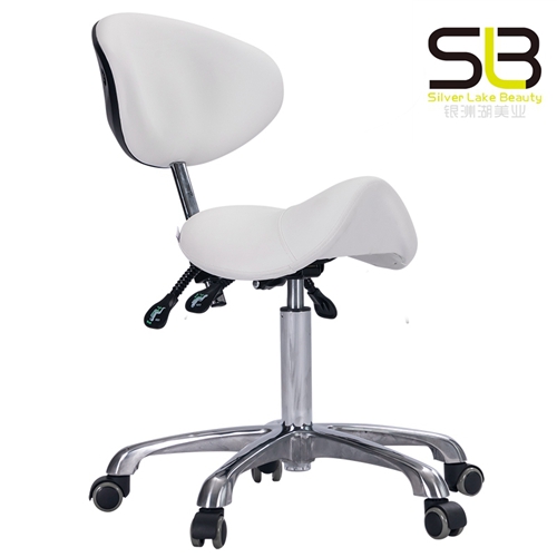 PU Leather Spa Salon Stool Swivel Barber Work Stool