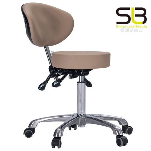 Bar Stool Swivel Lift Back Round Chair