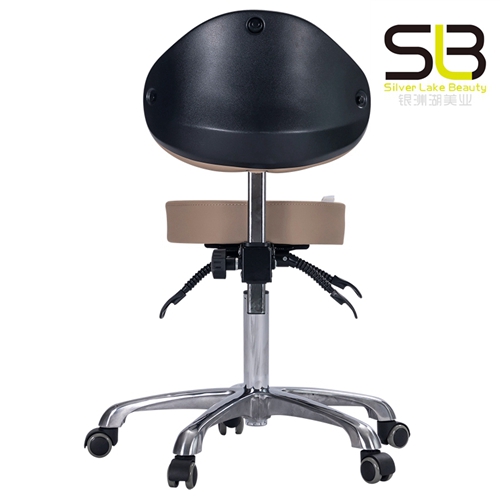 Bar Stool Swivel Lift Back Round Chair