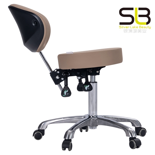 Bar Stool Swivel Lift Back Round Chair