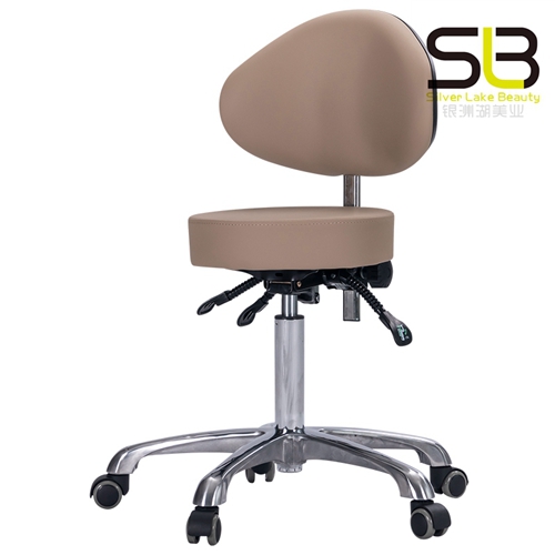 Bar Stool Swivel Lift Back Round Chair