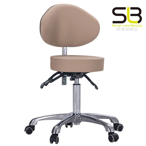 Bar Stool Swivel Lift Back Round Chair