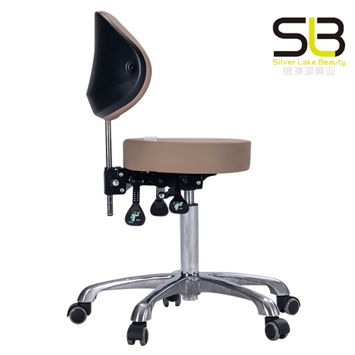 Bar Stool Swivel Lift Back Round Chair