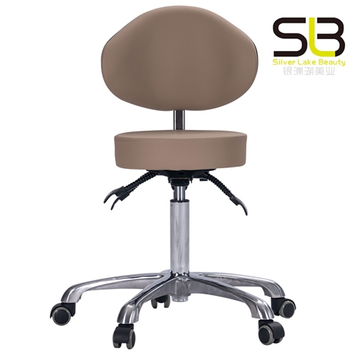 Bar Stool Swivel Lift Back Round Chair