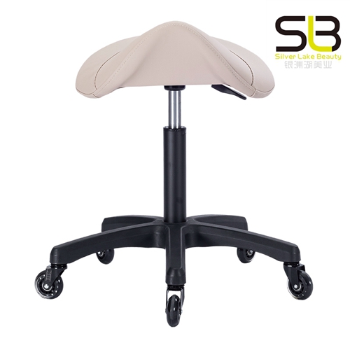 Adjustable Rolling Saddle Stool with Wheels Medical Equipment