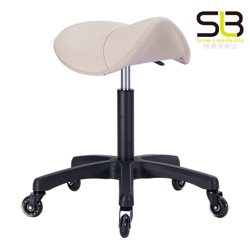 Adjustable Rolling Saddle Stool with Wheels Medical Equipment