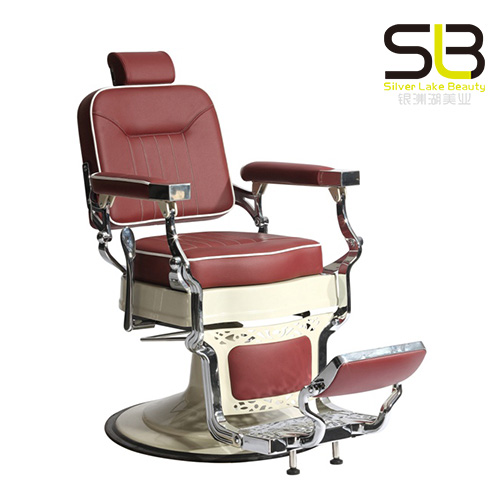 Red Classic Hydraulic Vintage Salon Barber Chair