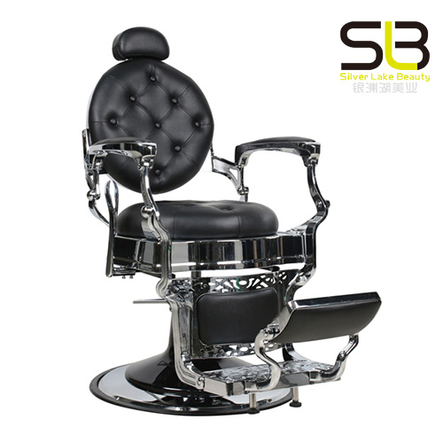 Black Hydraulic Barber Chair Hair Styling Beauty Furniture