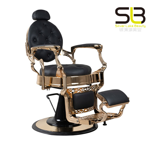 Heavy Duty Chrome Barber Chair Beauty Salon Tattoo Equipment 