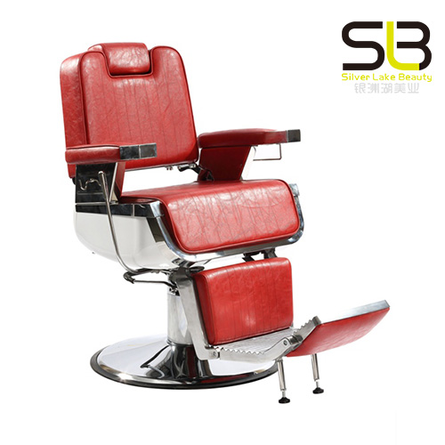 Elegant High Quality Red Barber Chair For Beauty Spa Hair Styling