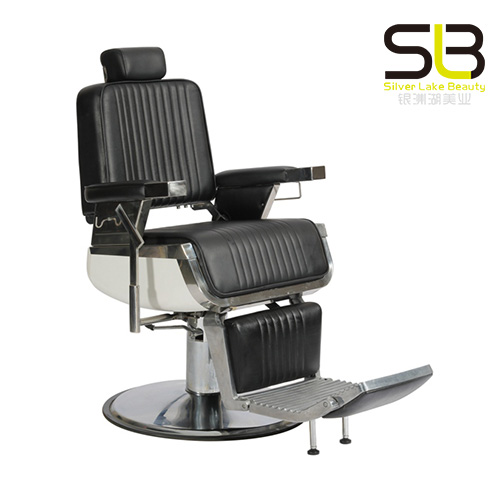 Hydraulic Salon Barber Chair With Adjustable Headrest And Heavy Duty Base