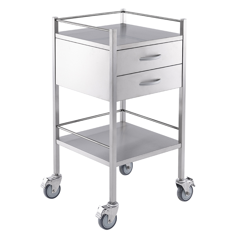 Stainless Steel Lockable Medical Trolley