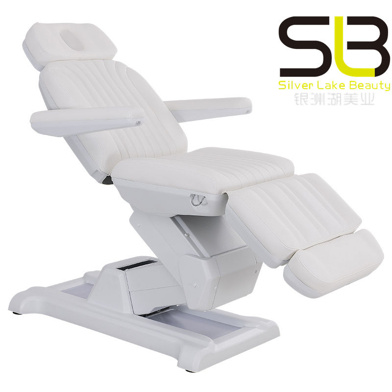 3 Section White Electric Beauty Couch